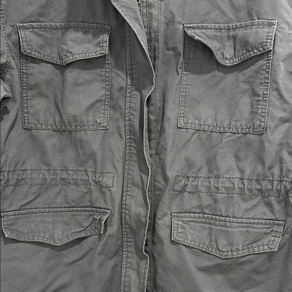 Universal Thread Gray Hooded Utility Jacket - image 3